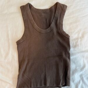 Brandy Melville Chocolate Brown Tank Top
